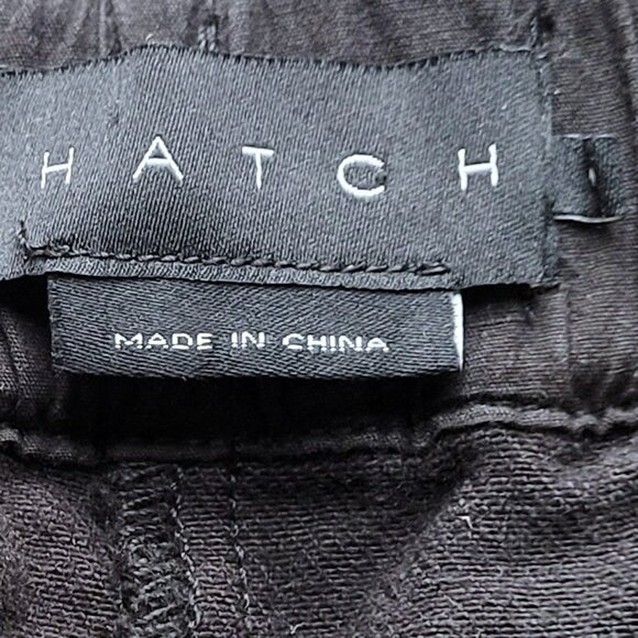 Hatch Pull-On Under the Bump Maternity Black Cotton Cropped Jeans Size 4 - Picture 5 of 8